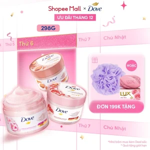 [CHÍNH HÃNG ĐỘC QUYỀN] Smoothie Tẩy Tế Bào Chết Body Dove Chăm Da Sáng Mịn 298g
